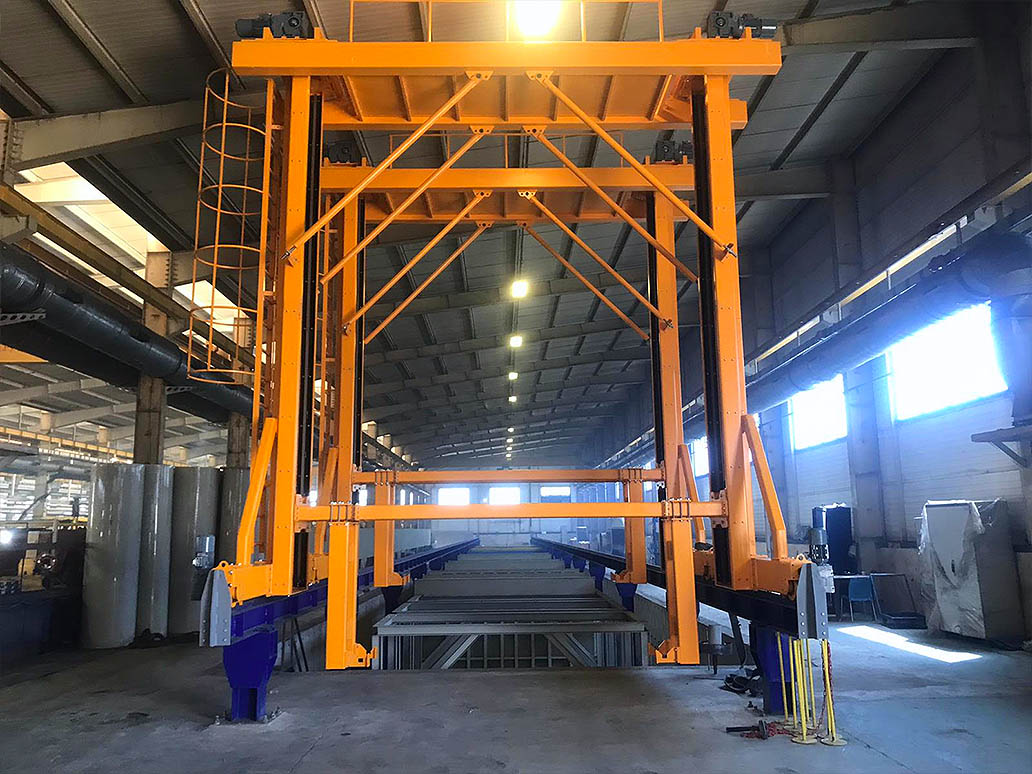 Cataphoresis coating plant